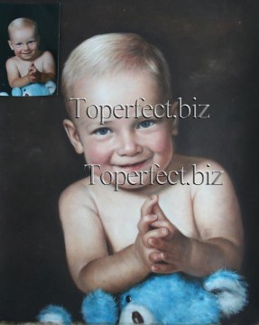 imd025 baby portrait Oil Paintings